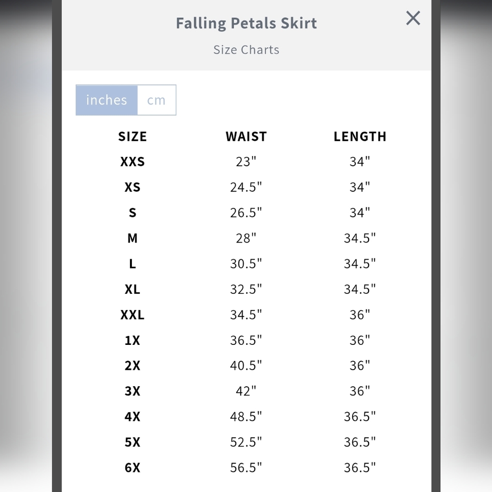 Jessakae Skirt -Falling Petals - Picture 2 of 2